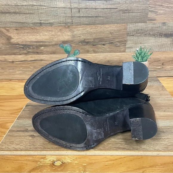 The last conspiracy Angela suede ankle boot womens 39/ 8.5 whimsigoth block heel - Picture 6 of 9